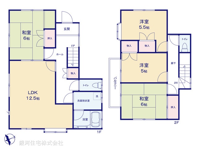 G00399539 埼玉県鴻巣市稲荷町 中古一戸建て 1799万円【間取図】