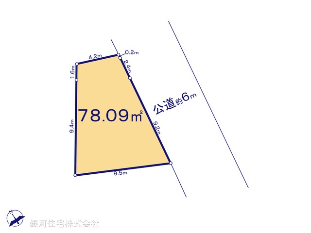 G00399604 埼玉県川口市並木２丁目 土地 4980万円【区画図】