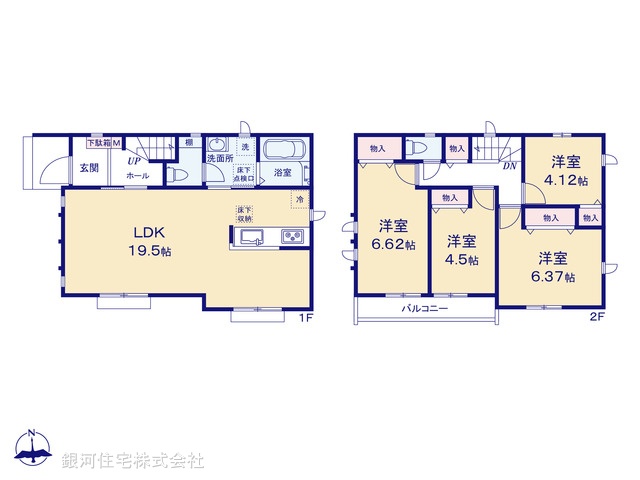 G00399632 東京都小平市鈴木町１丁目 新築一戸建て 6390万円【間取図】