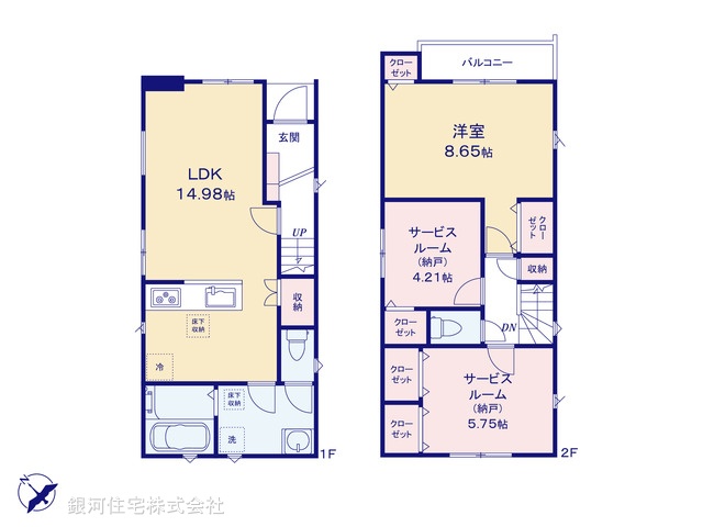 G00399645 千葉県浦安市今川４丁目 新築一戸建て 6480万円【間取図】