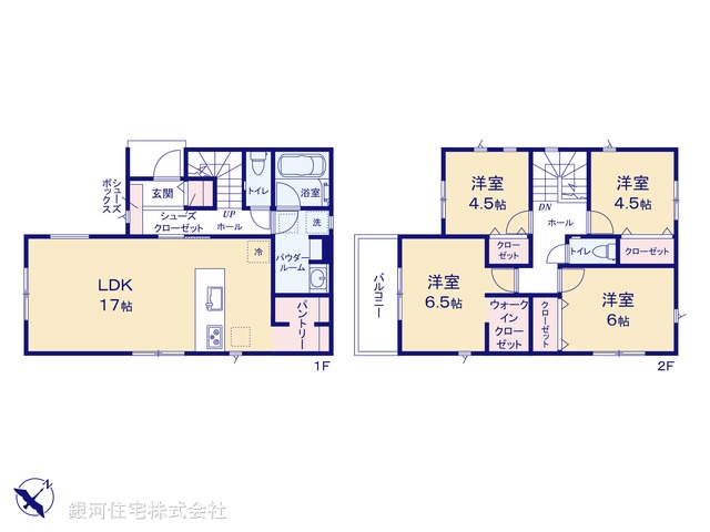 G00399658 神奈川県秦野市堀西 新築一戸建て 3598万円【間取図】