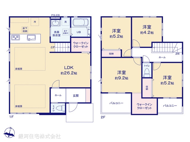 G00399689 埼玉県川口市差間２丁目 新築一戸建て 5198万円【間取図】