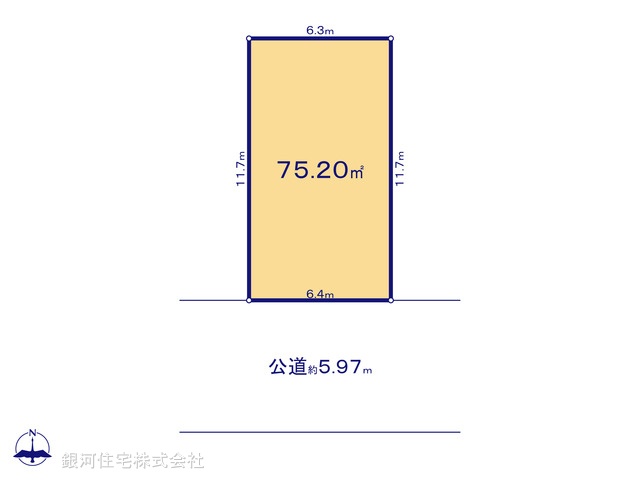 G00399716 千葉県浦安市東野２丁目 土地 5390万円【区画図】